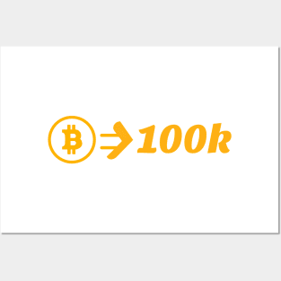 Bitcoin 100 000 Posters and Art